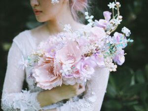 琉光花誓‧手工琉璃水晶捧花