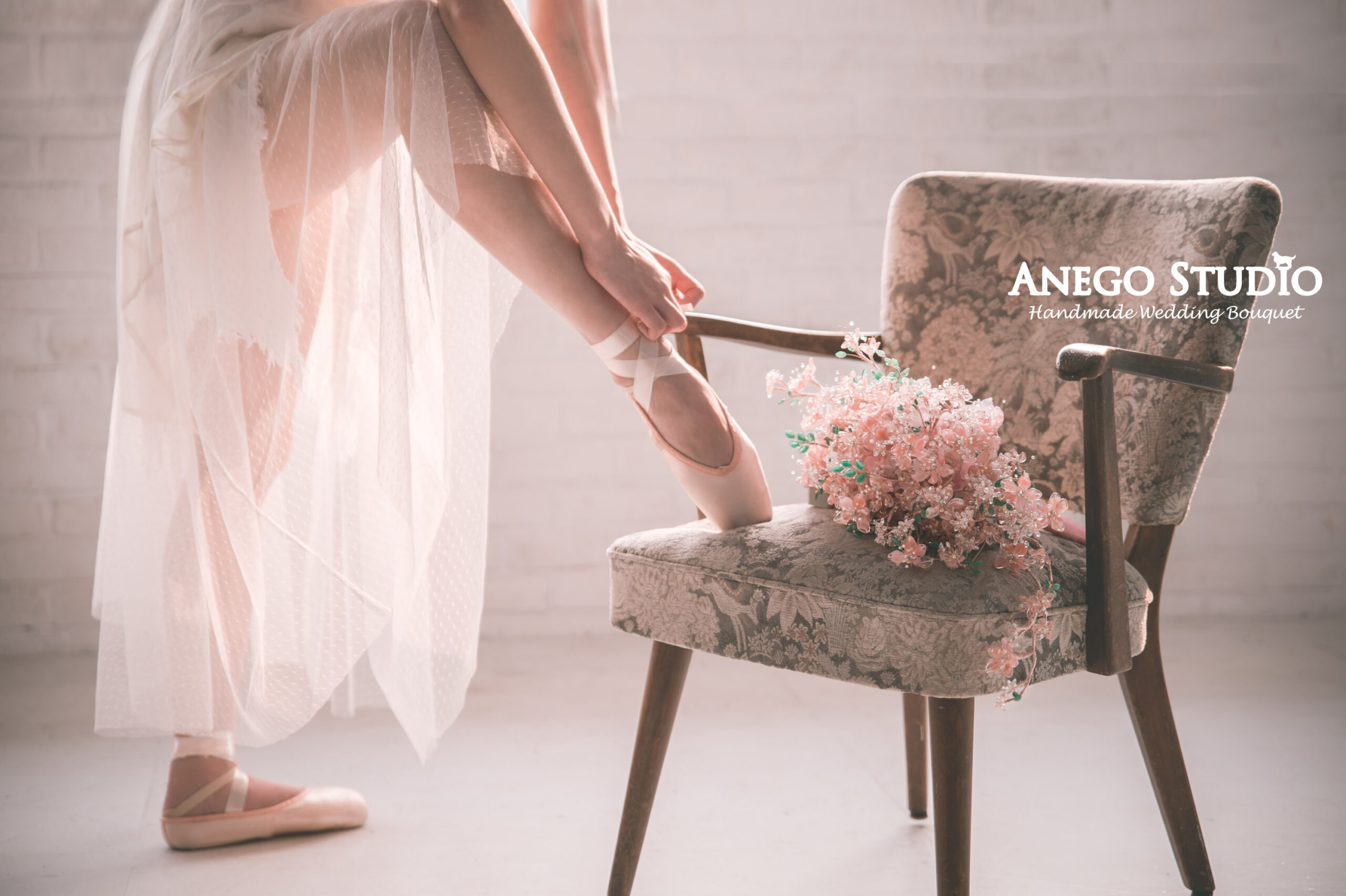 水滴型櫻花捧花課程:圖片 2