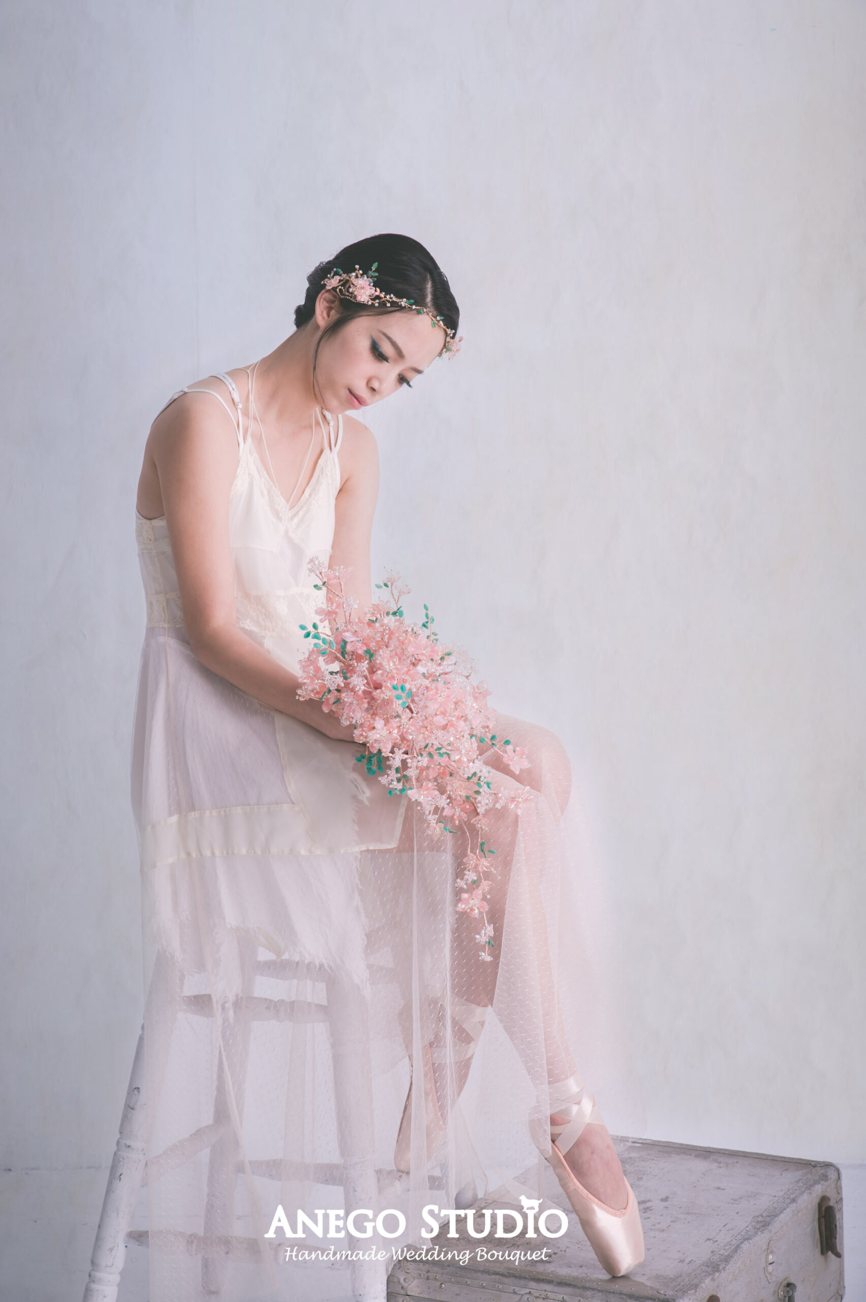 水滴型櫻花捧花課程:圖片 5