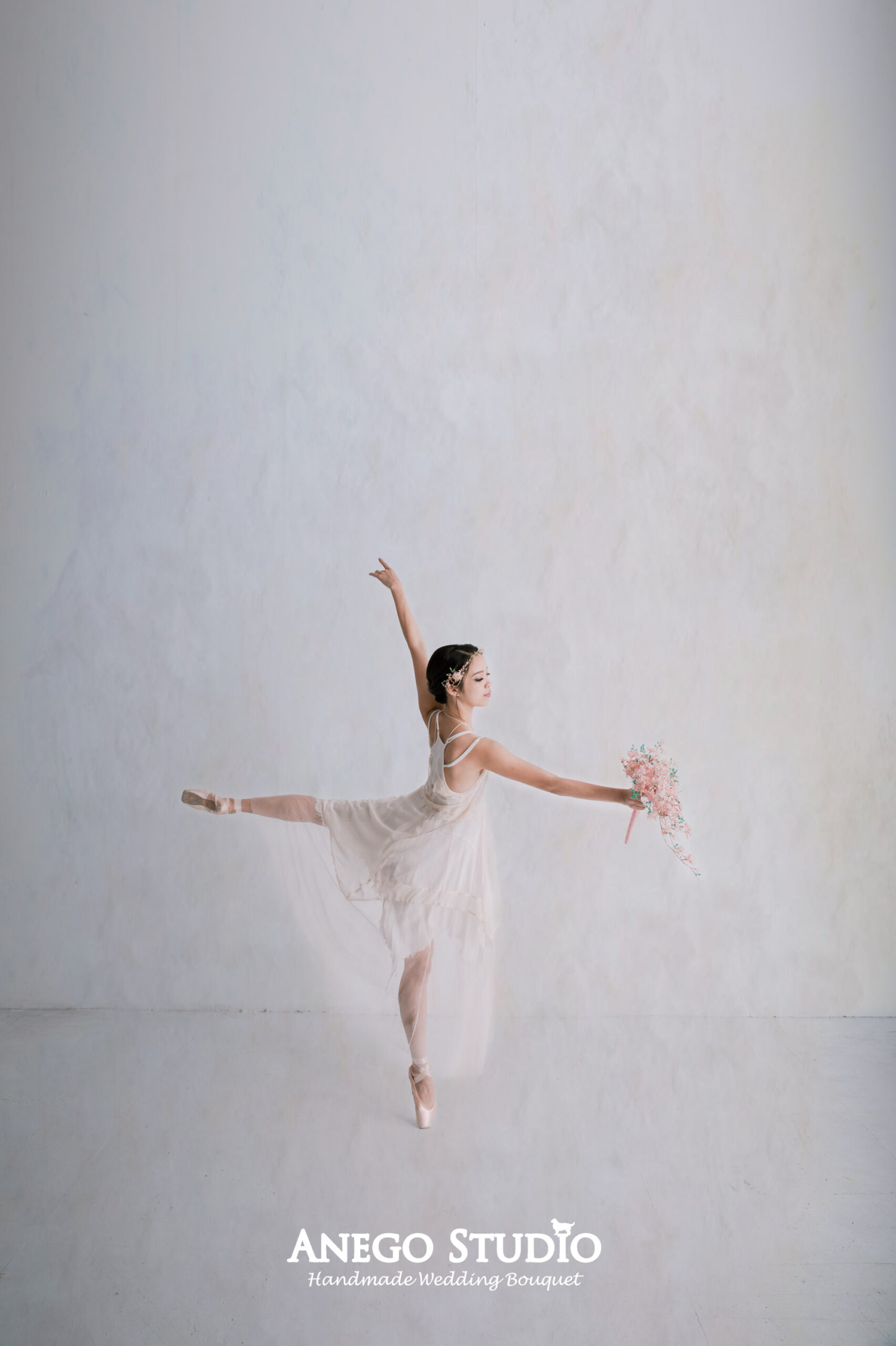 水滴型櫻花捧花課程:圖片 6