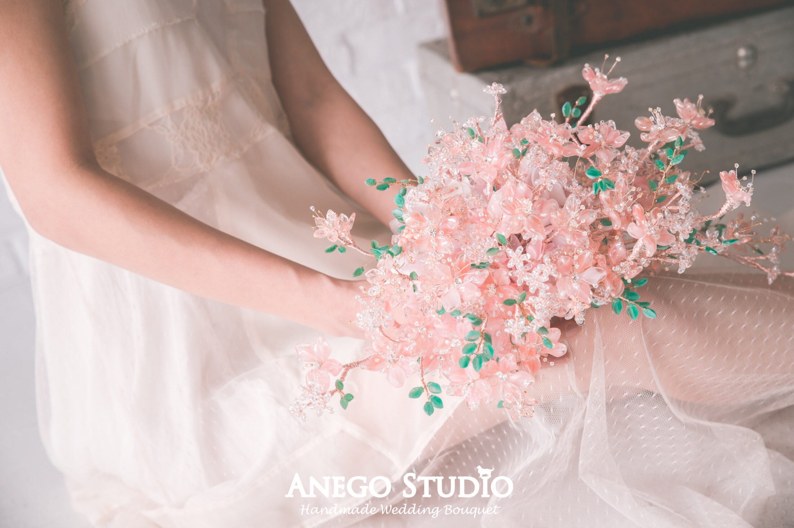 水滴型櫻花捧花課程